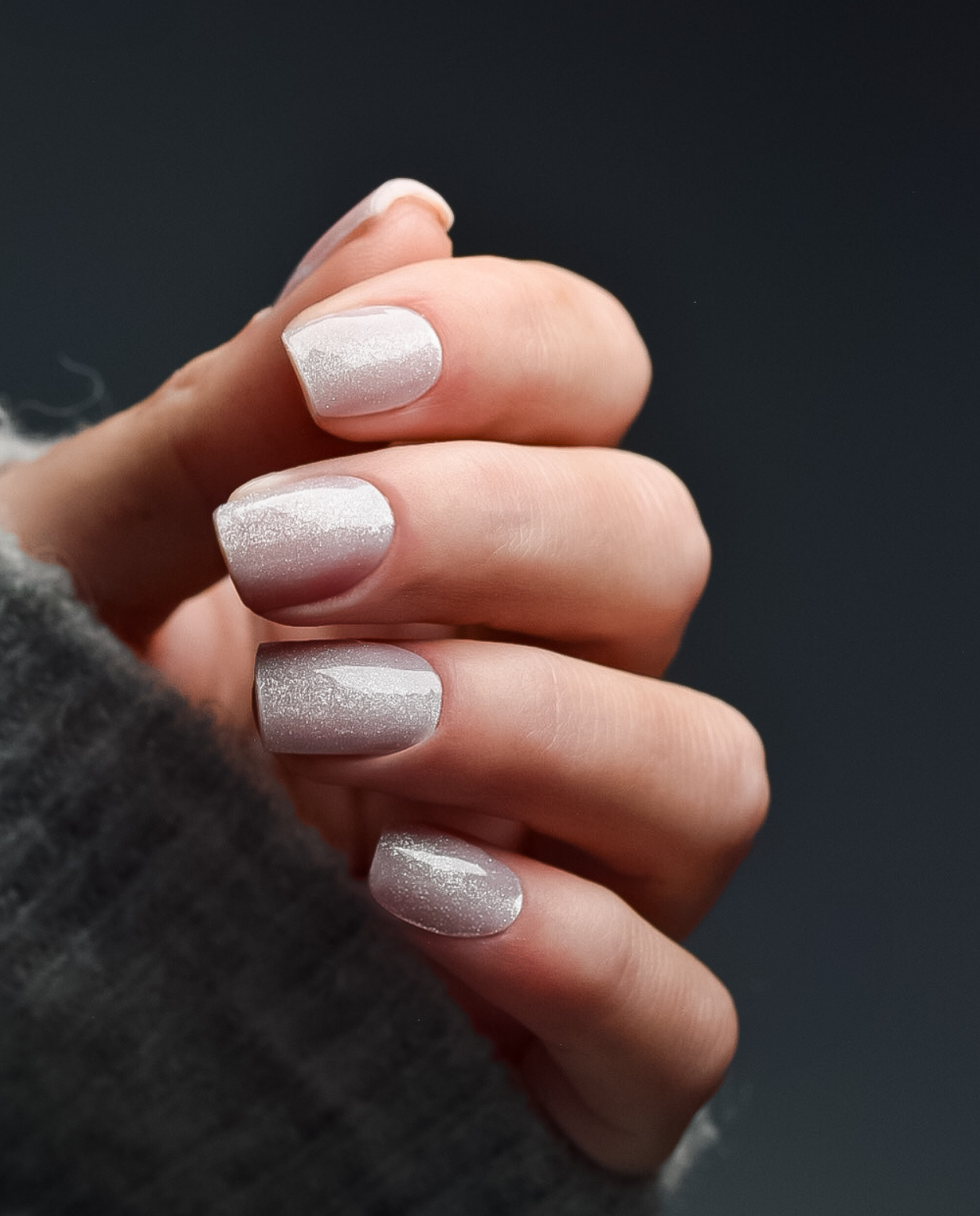 UV Gel Wraps Babyboomer Glimmer – Ombré Nailwraps mit Glanz und Glitzer veredelt