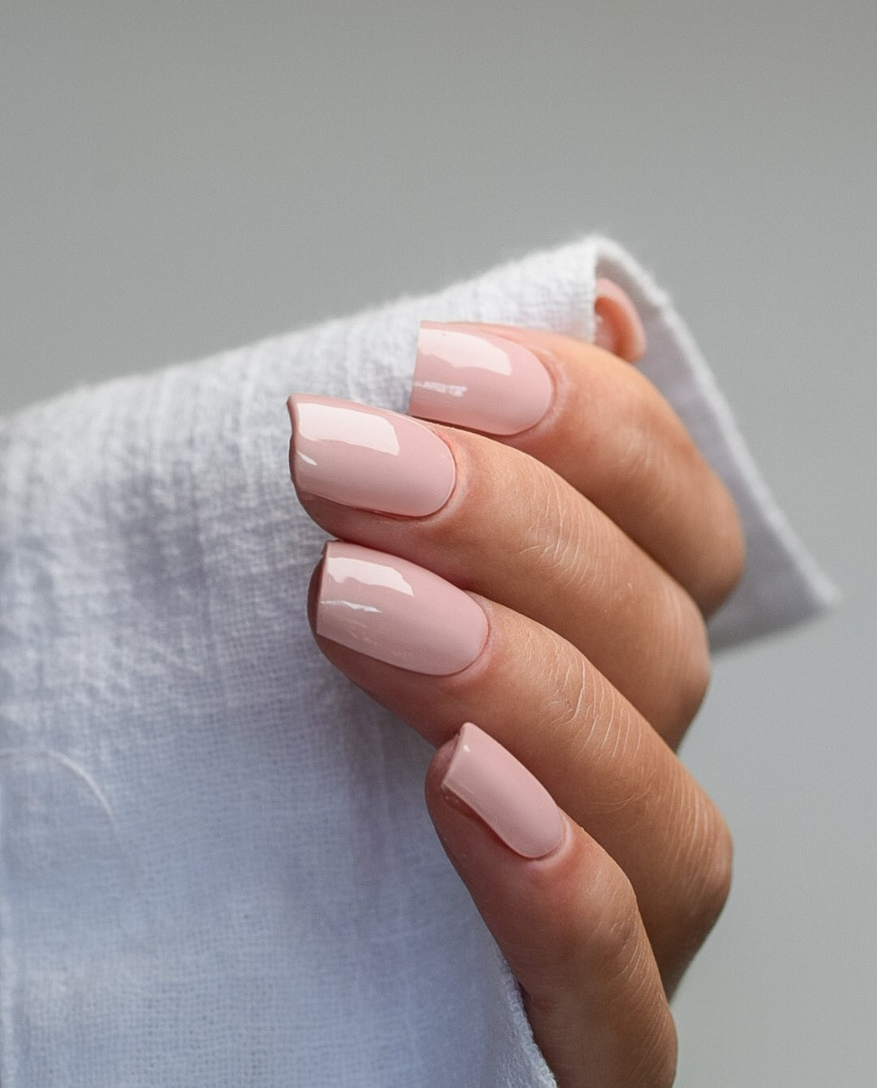 UV Gel Wraps Nude Blush – nudefarbene Nailwraps mit Glanz
