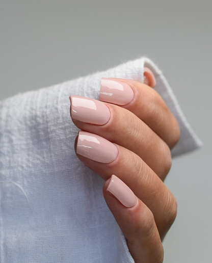 UV Gel Wraps Nude Blush – nudefarbene Nailwraps mit Glanz