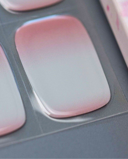 UV Gel Wraps UV Babyboomer Milky Blush – sanfte Babyboomer Nailwraps mit Glanz - Übersicht der Nail Wraps