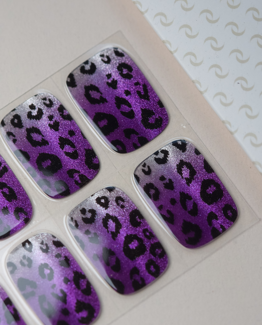 UV Gel Wraps Plum Safari – Designübersicht der selbstklebenden Gel Wraps