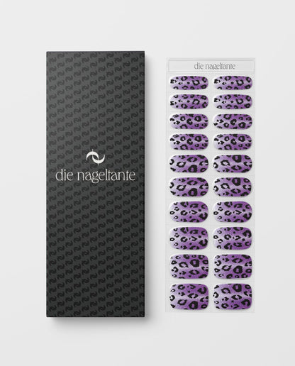 UV Gel Wraps Plum Safari – Designübersicht und Verpackung der selbstklebenden UV Gel Maniküre