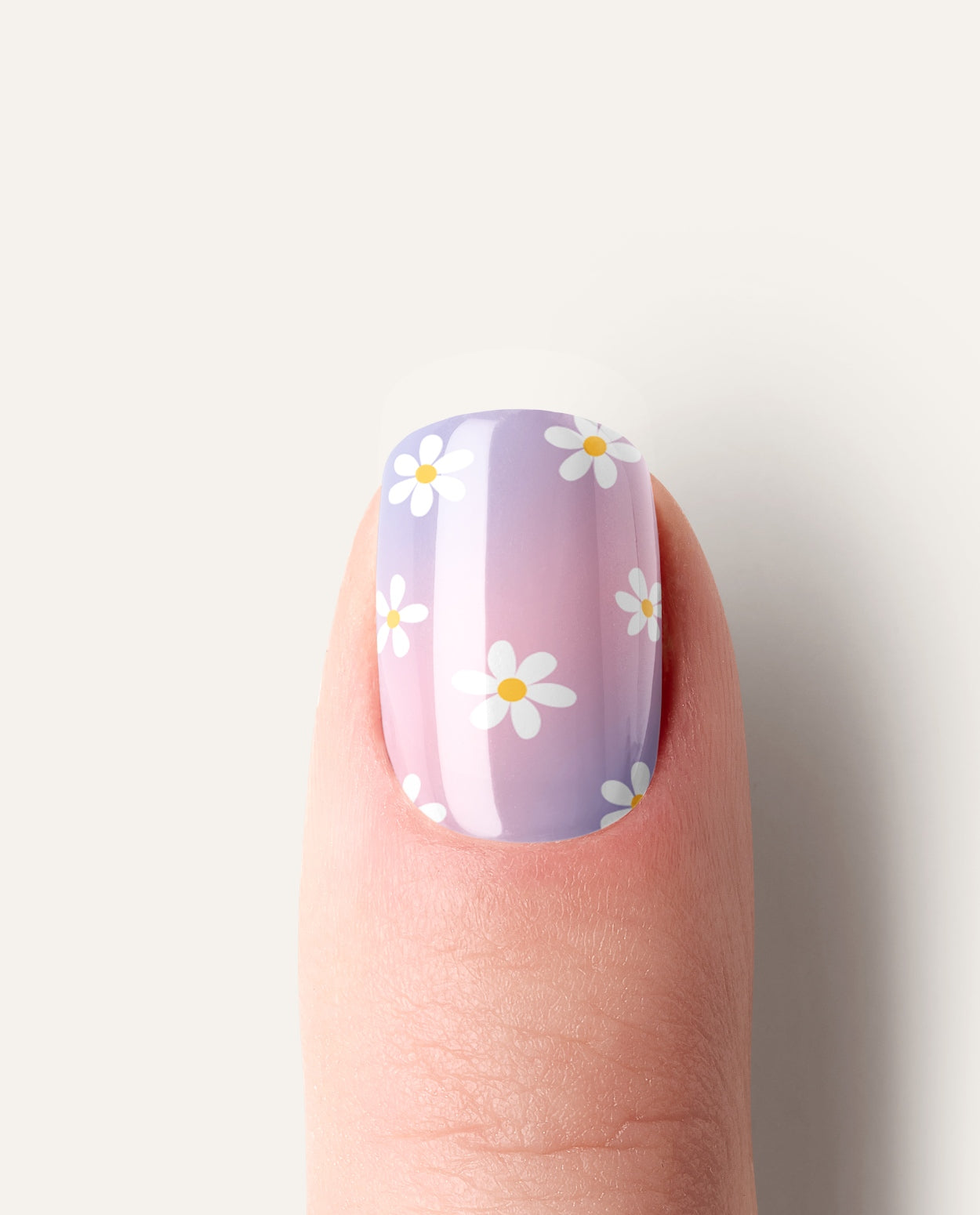 Y2K Gel Nailwraps Ansicht auf einzelnem Finger