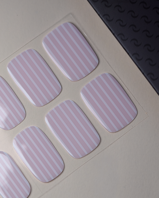 Summer Stripes UV Nailwraps Detailansicht Streifen Design