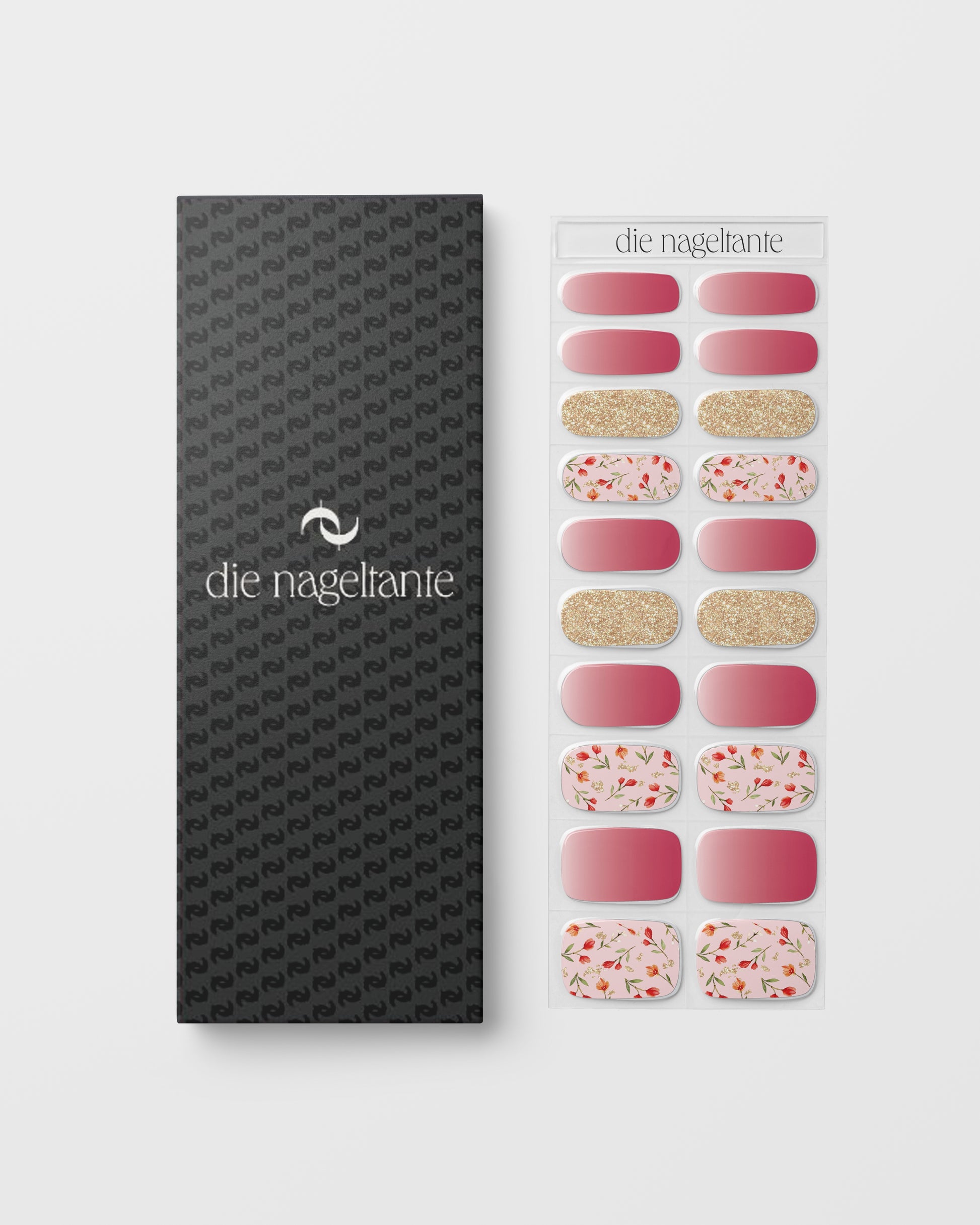 UV Nailwraps Spring Bloom Produktbild Verpackung und Übersicht