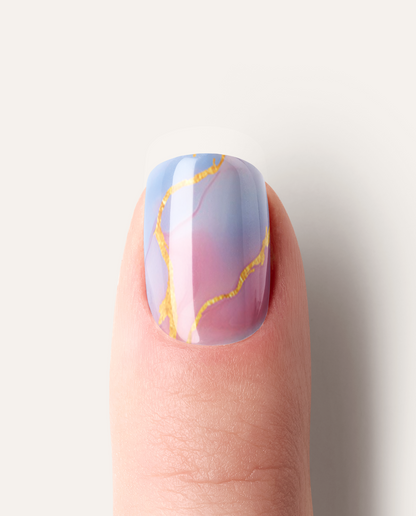 UV Gel Wraps Mystic Marble – Maniküre Ergebnis