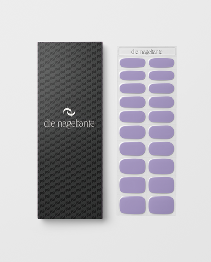 UV Gel Wraps Lavendel Meer – lavdendel Nailwraps mit Glanz - Übersicht der Verpackung und der Nail Wraps