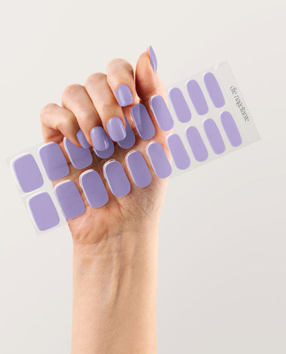 UV Gel Wraps Lavendel Meer – lavdendel Nailwraps mit Glanz - 20 Nail Wraps unterschiedlicher Größe