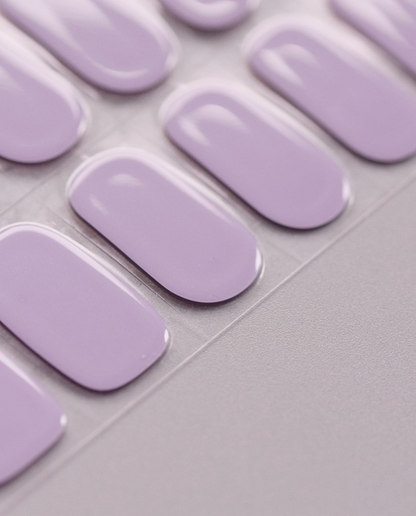UV Gel Wraps Lavendel Meer – lavdendel Nailwraps mit Glanz - Übersicht der Nail Wraps