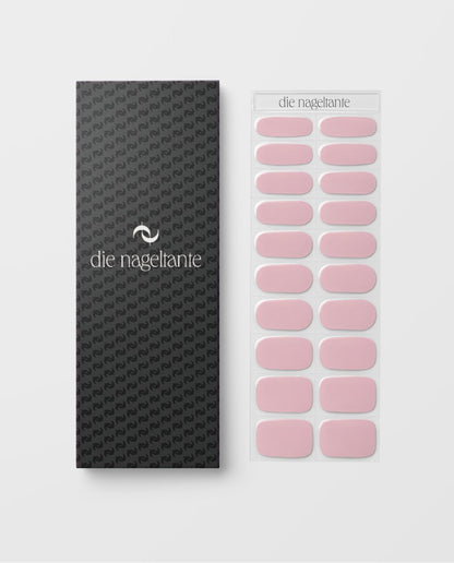 UV Gel Wraps Nude Blush – nudefarbene Nailwraps mit Glanz - Übersicht und Verpackung der Nail Wraps