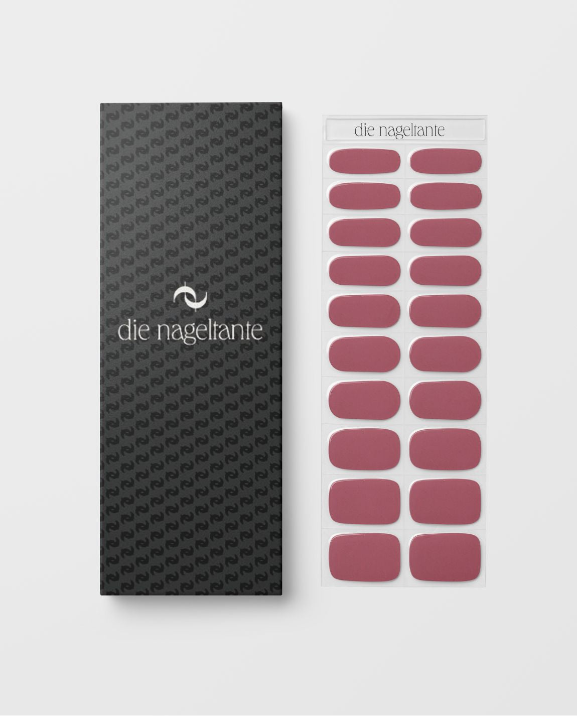 UV Gel Wraps Dusty Pink – rosafarbene Nailwraps mit Glanz - Übersicht und Packung der Nail Wraps