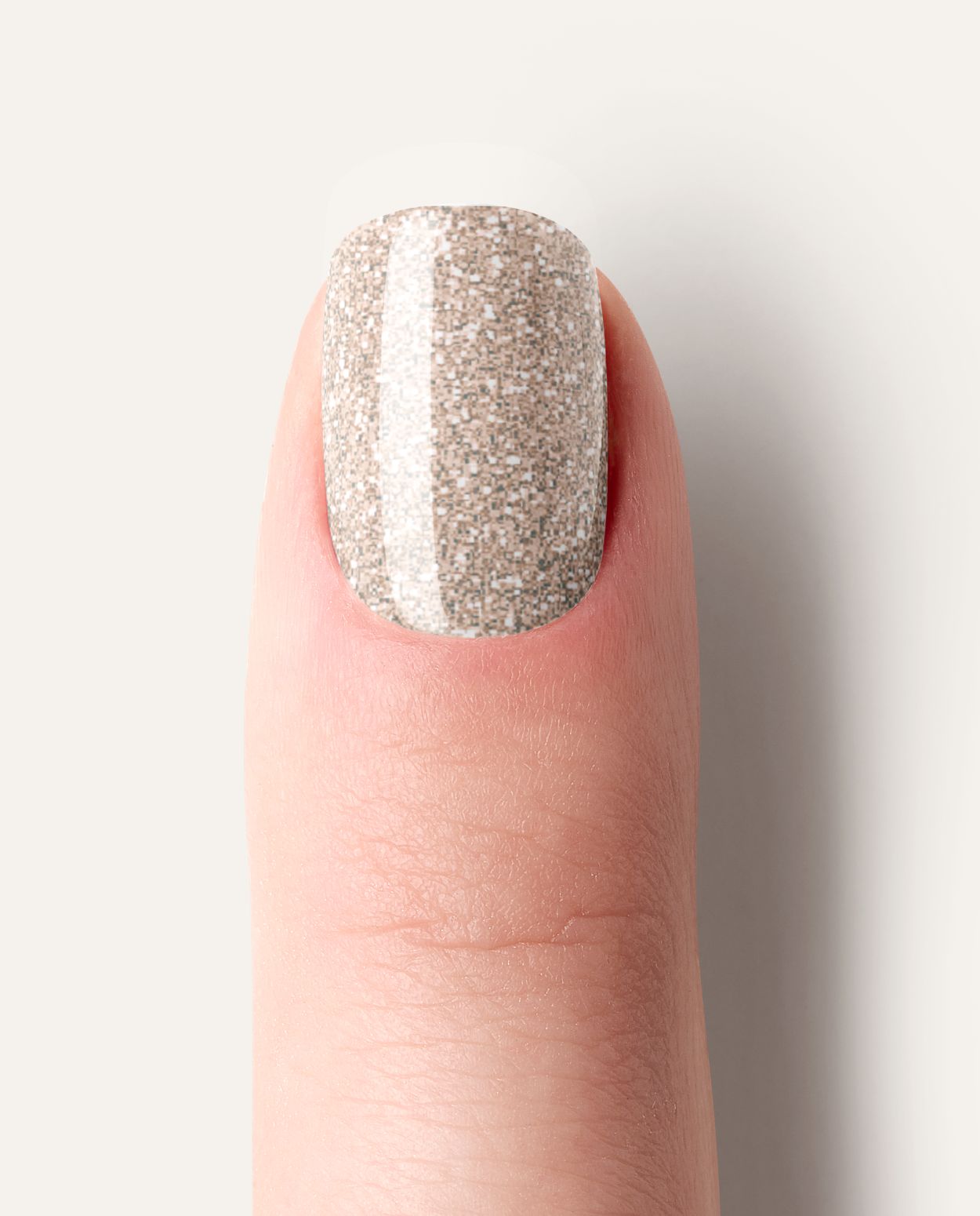 Detailaufnahme Prosecco Funkeln – Nahaufnahme der funkelnden Glitzeroberfläche.