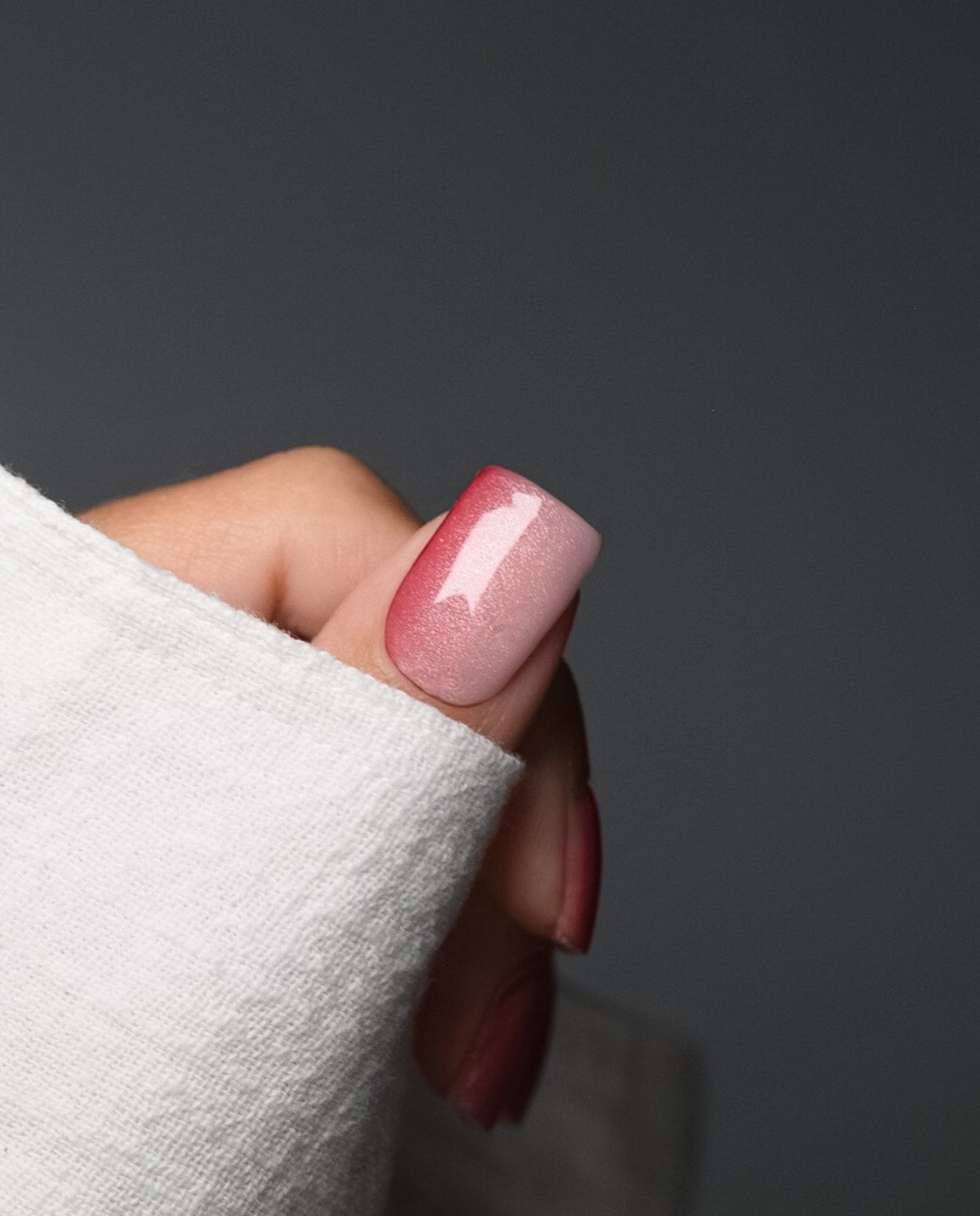 UV Gel Wraps Rosenlaub – rosa und rote  Nailwraps mit Glanz