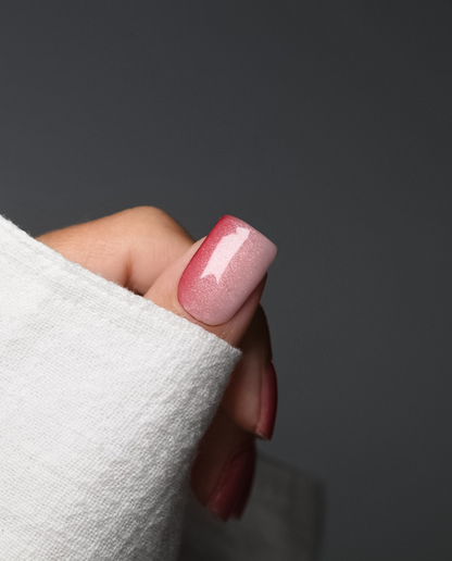 UV Gel Wraps Rosenlaub – rosa und rote  Nailwraps mit Glanz