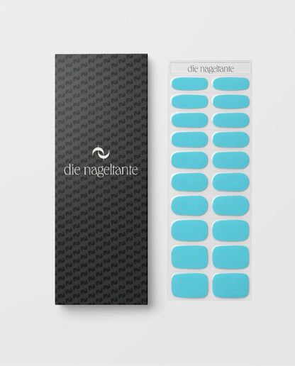 Produktbogen UV Gel Wraps Icebreaker – 20 Streifen in unterschiedlichen Größen.