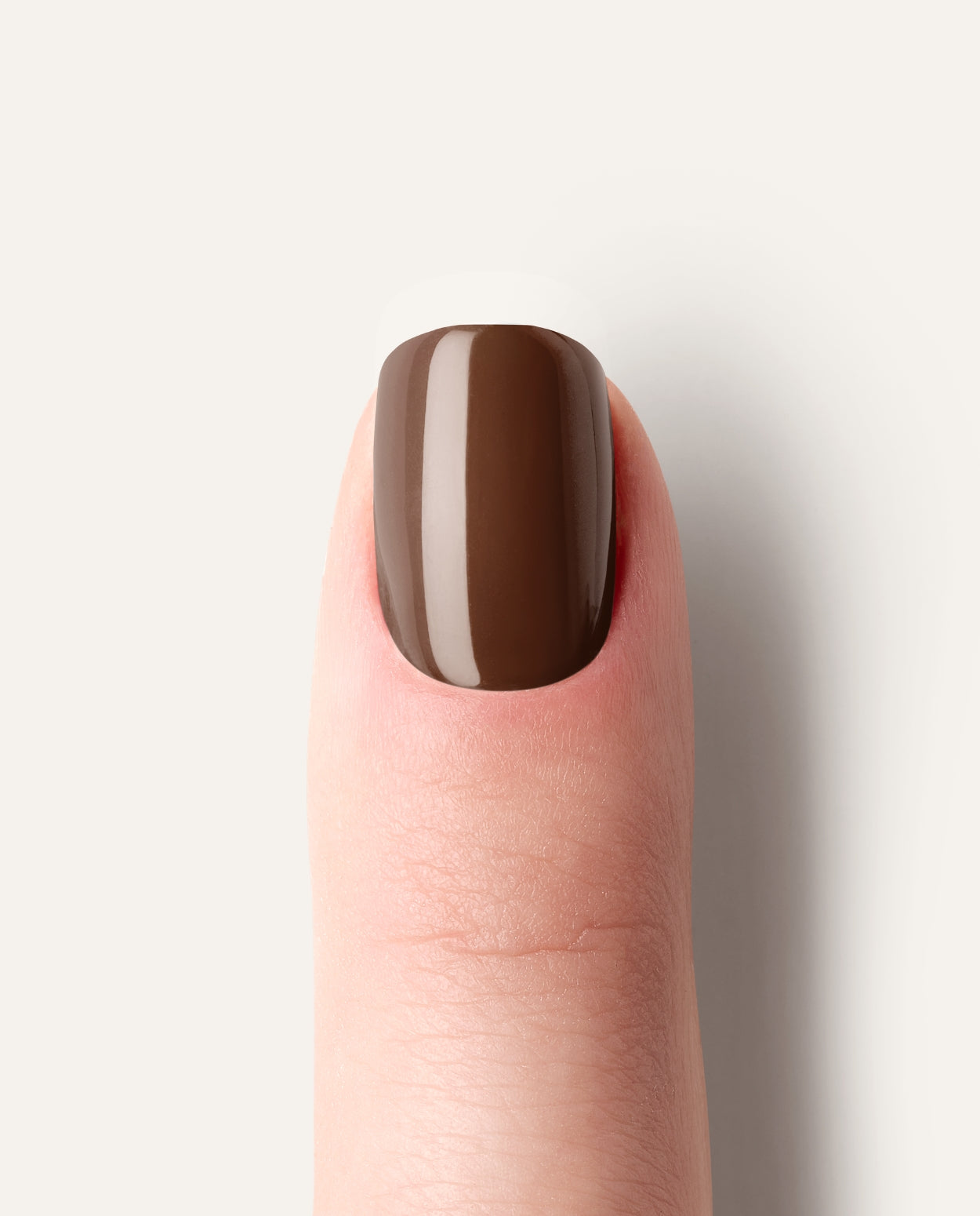 Detailaufnahme Mocha – glänzende braune UV Wraps im warmen Farbton.