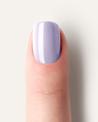 Detailaufnahme Moonlight Dust – UV Gel Wraps von die Nageltante mit holografischem Glow.