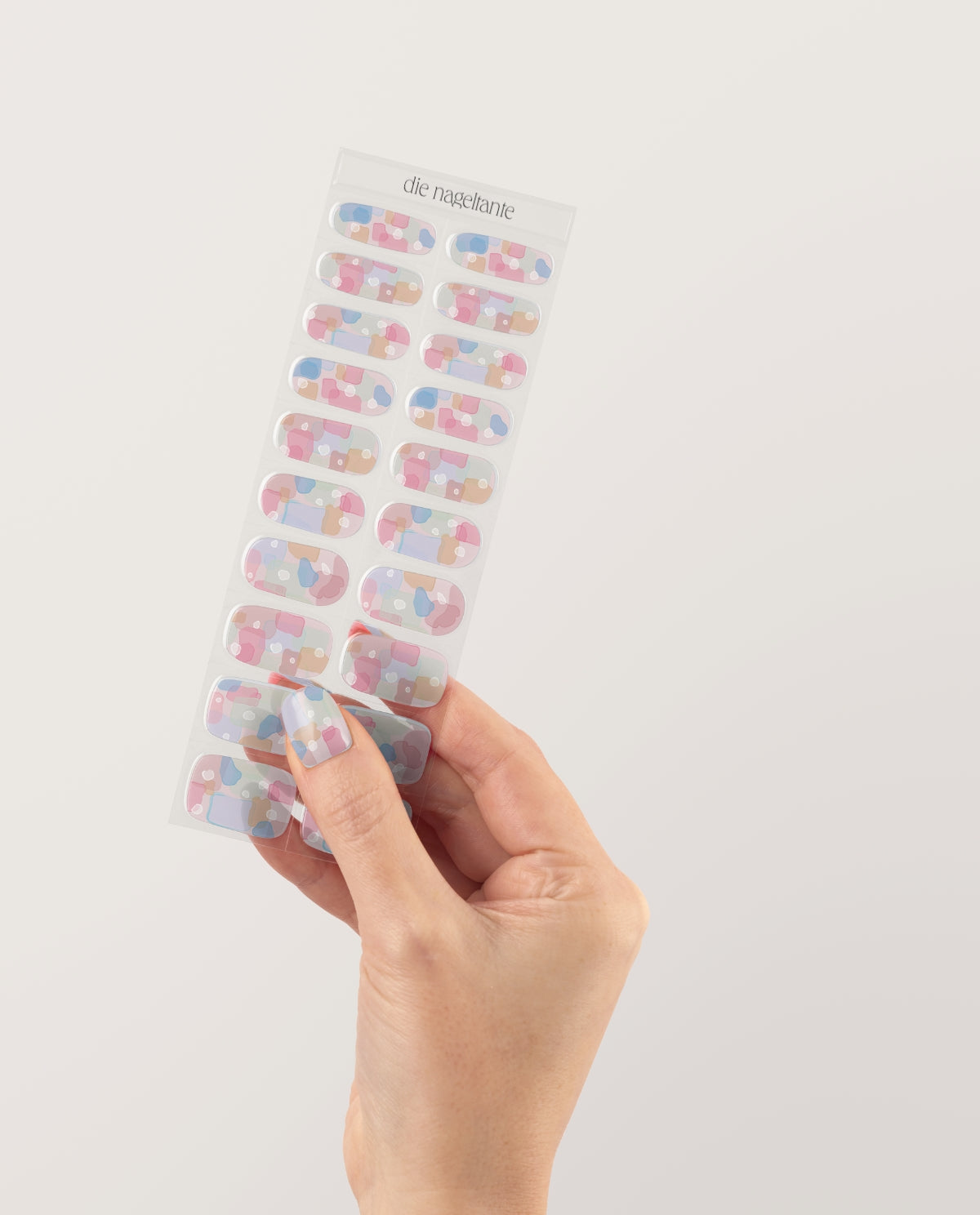 UV Gel Wraps Aquarellkuss – Detailansicht