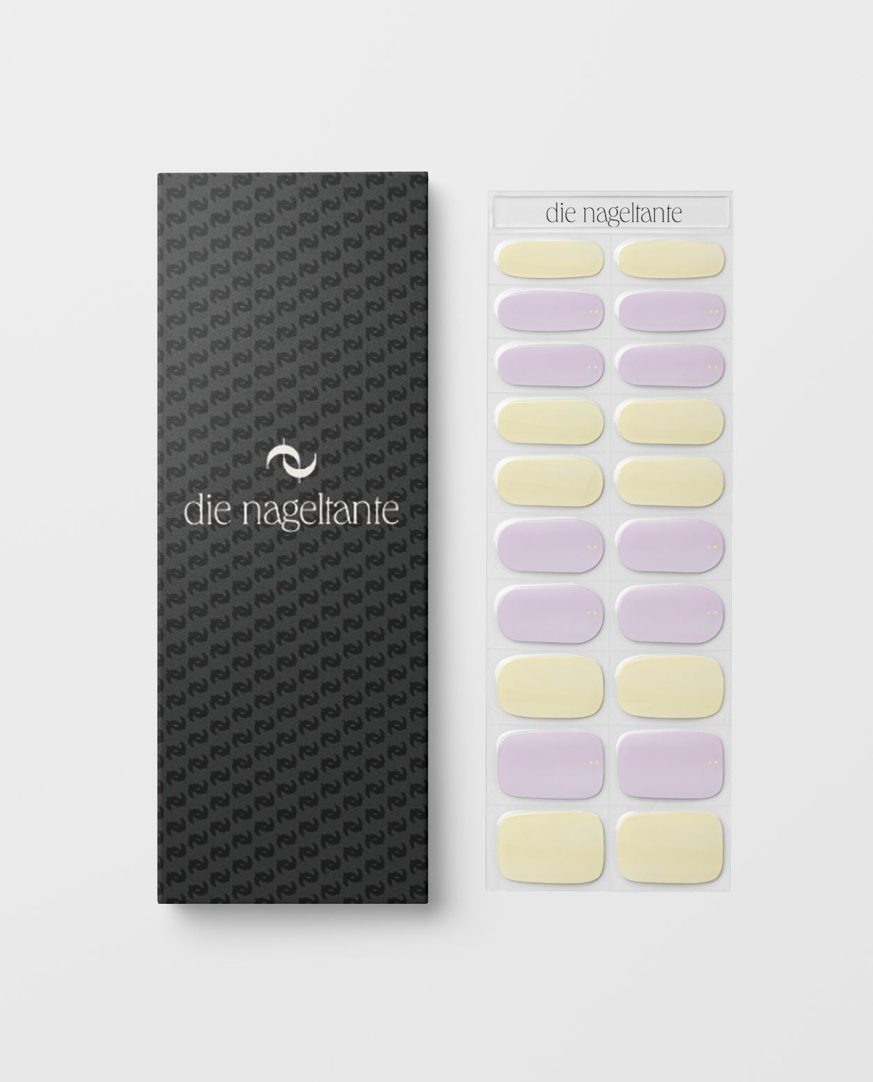 UV Gel Wraps Lemon & Lilac – Zitronengelbe und Rosy Nailwraps mit Metallic Schimmer - Nailwraps Verpackung die Nageltante