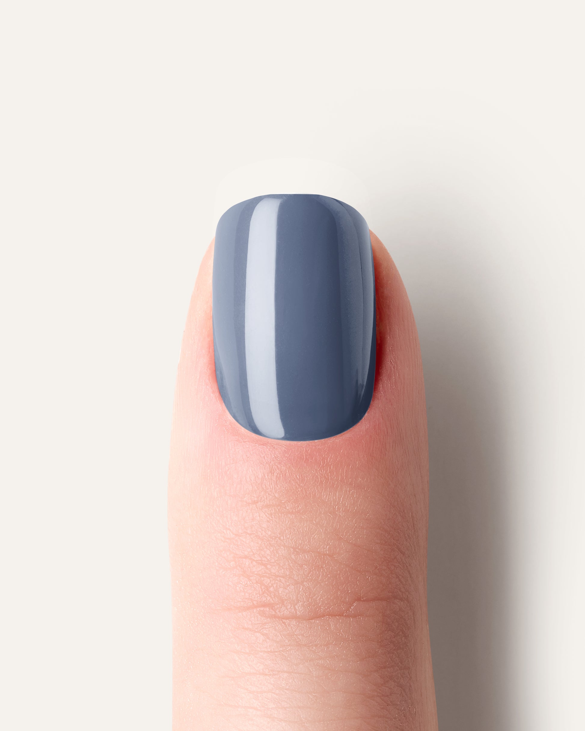 Stone Blue UV Gel Wraps – kühles Graublau mit eleganter, moderner Ausstrahlung.
